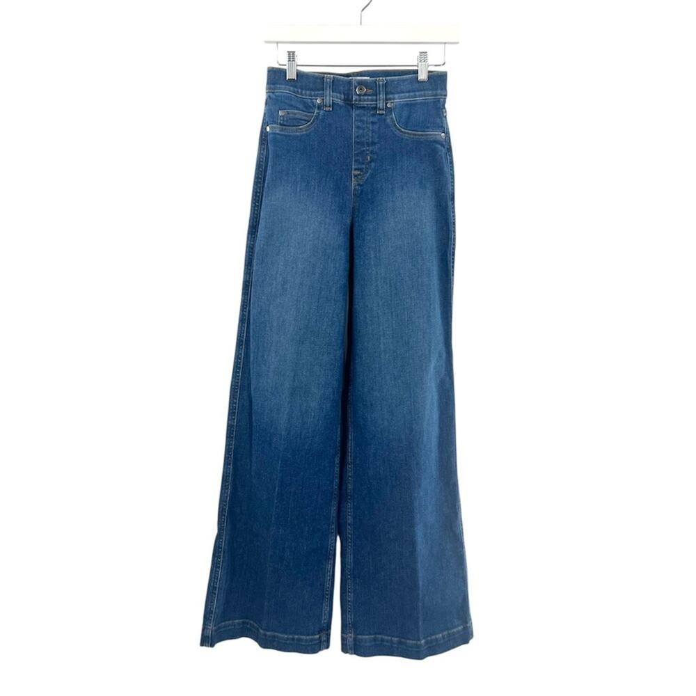 SPANX Wide Leg Jeans Authentic Blue Sz XS